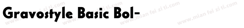 Gravostyle Basic Bol字体转换